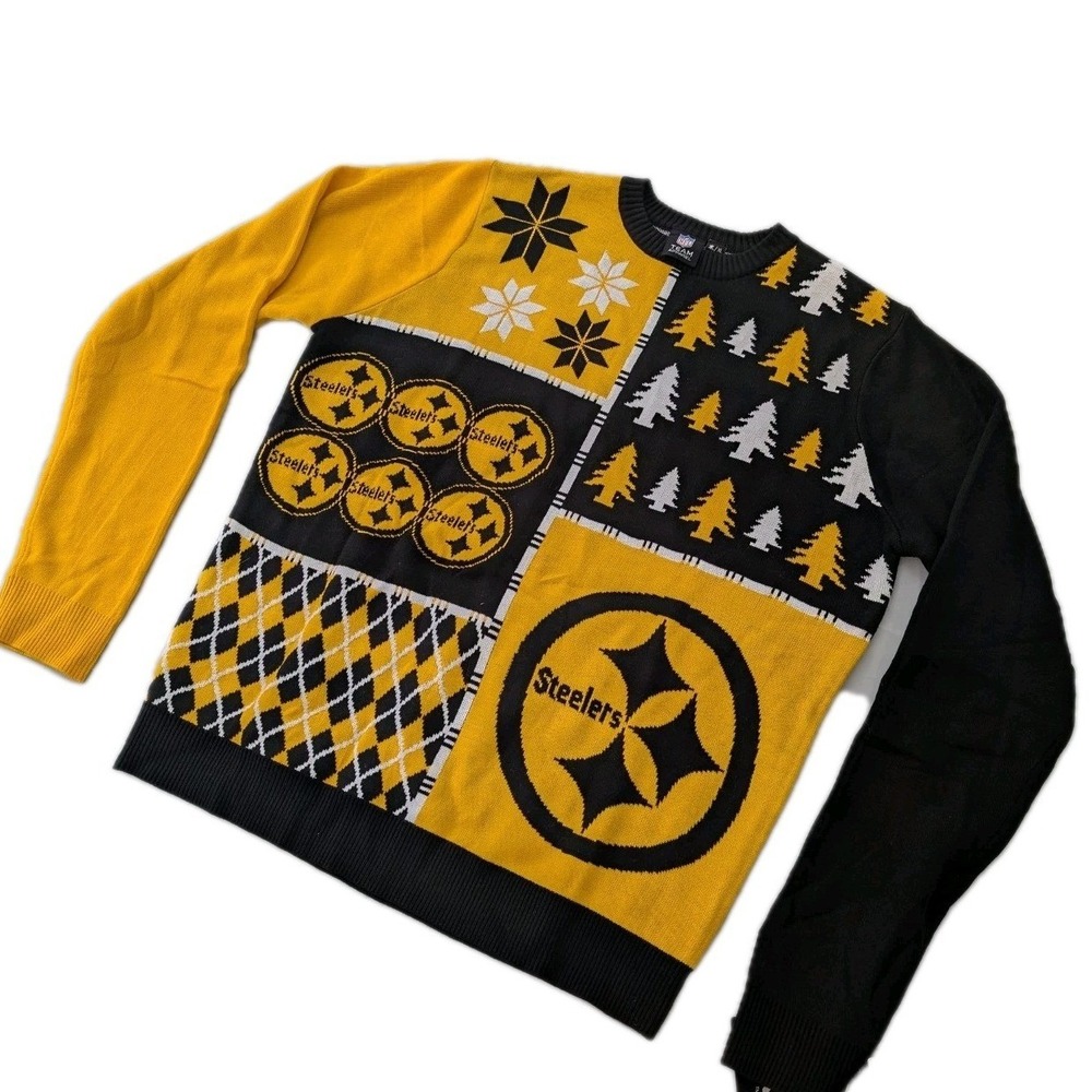 NEW Pittsburgh Steelers NFL Ugly Christmas Sweater MENS Size XL NWT
